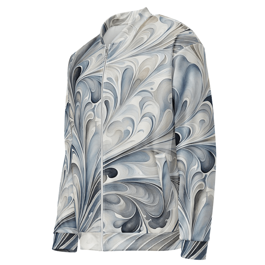 Gray Fractals Bomber Jacket product image (3)