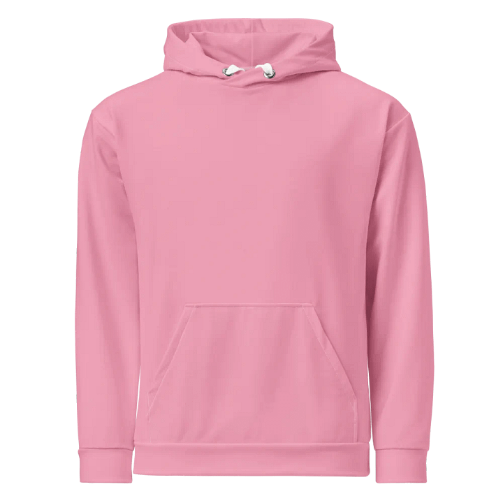 Plain Bubblegum Pink Soft Summer Unisex Recycled Polyester Heavyweight Premium Hoodie by Treasure Pie product image (1)