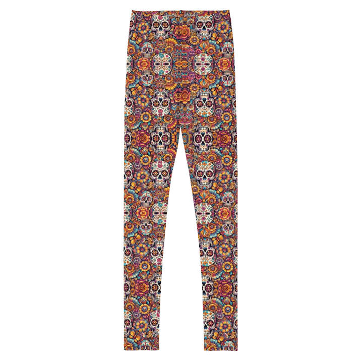 Fiesta Skulls Youth Leggings product image (2)