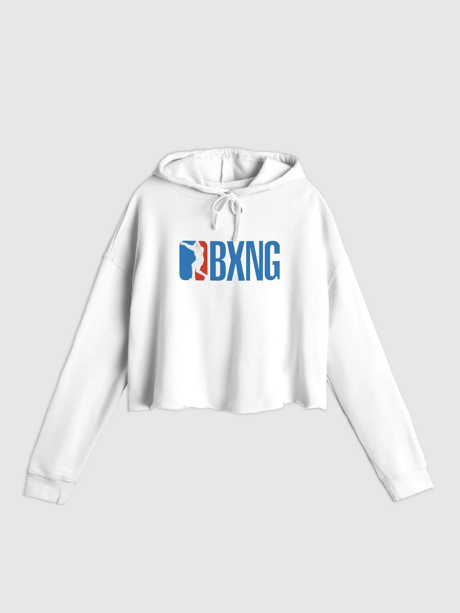 AMERICAN BXNG - WHITE CROP HOODIE product image (1)