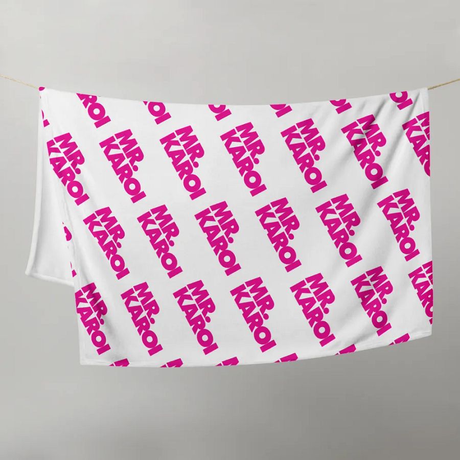 Mr. Karoi Logo Throw Blanket product image (9)