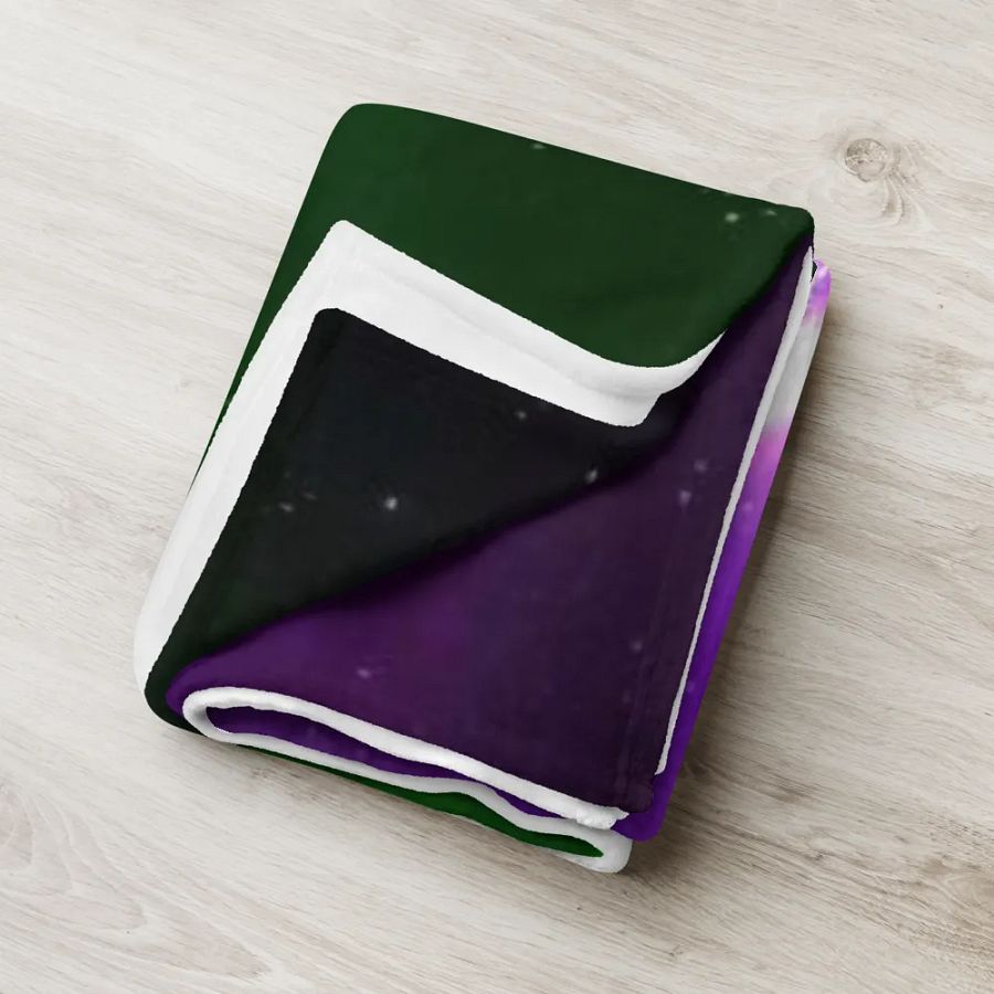 Green&Purple Space Blanket product image (18)