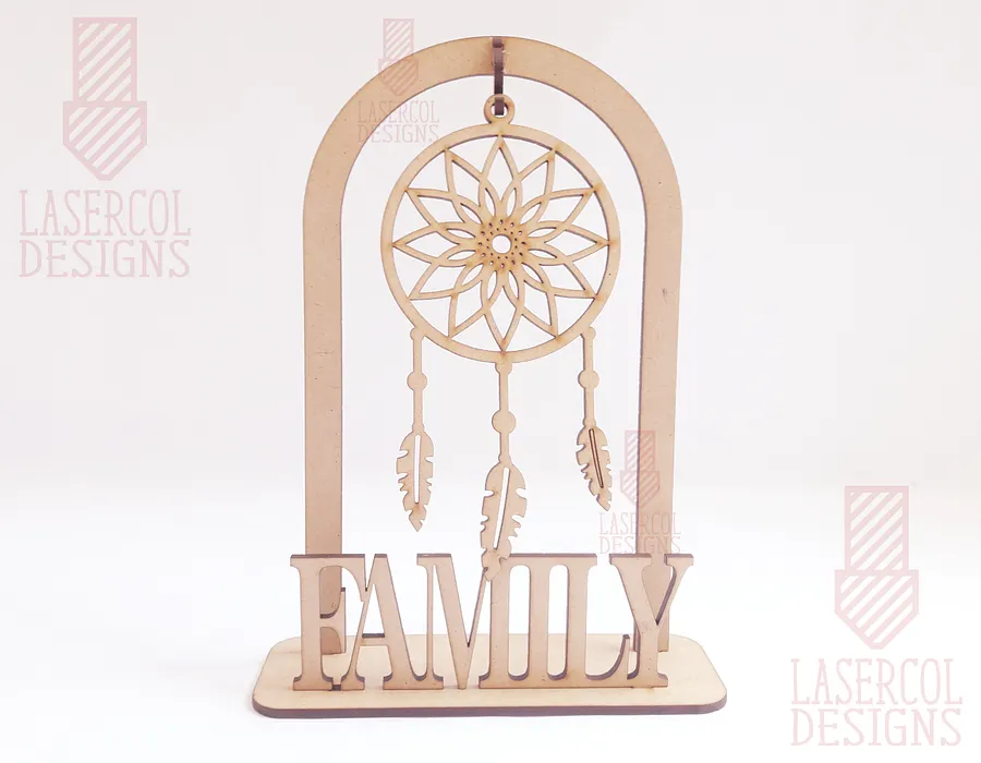 Dreamcatcher on stand - Laser Cut Files product image (5)
