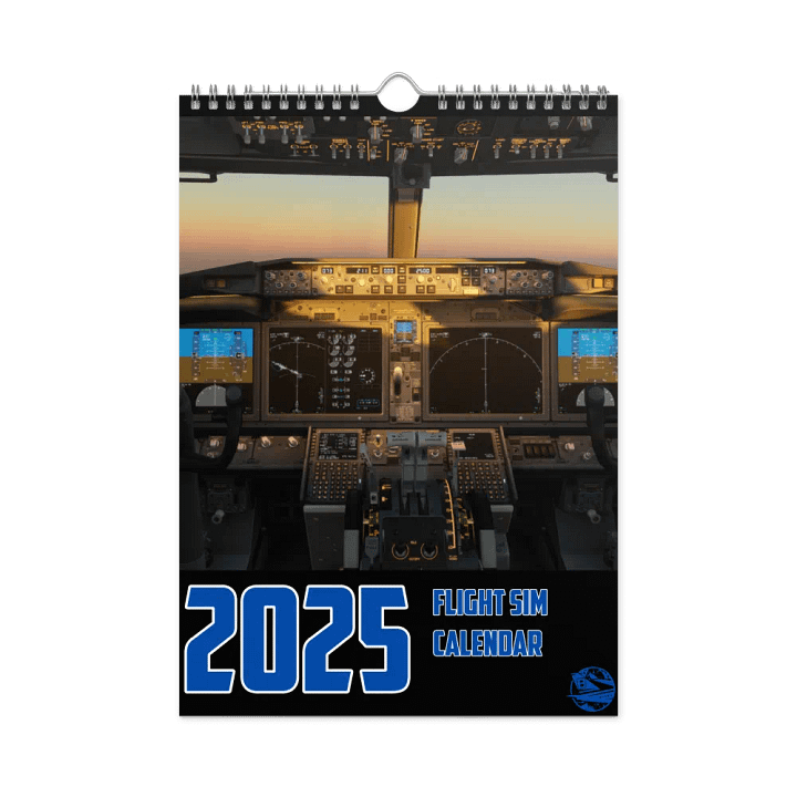 2025 Wall Calendar! Best Of: Flight Sim Screenshots! product image (1)