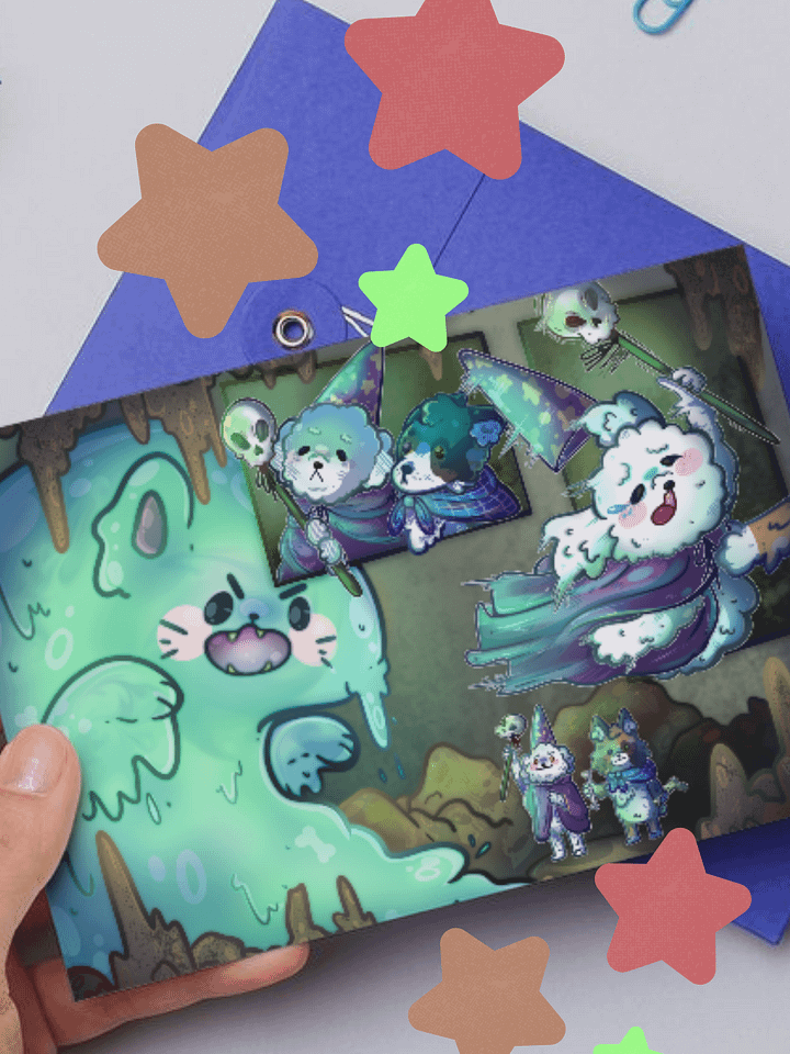 DnD Doggos Slime (Postcard Print) 💀 product image (1)