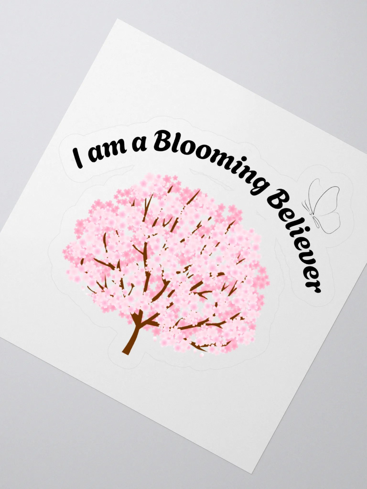 I am a Blooming Believer Kiss Cut Sticker product image (2)