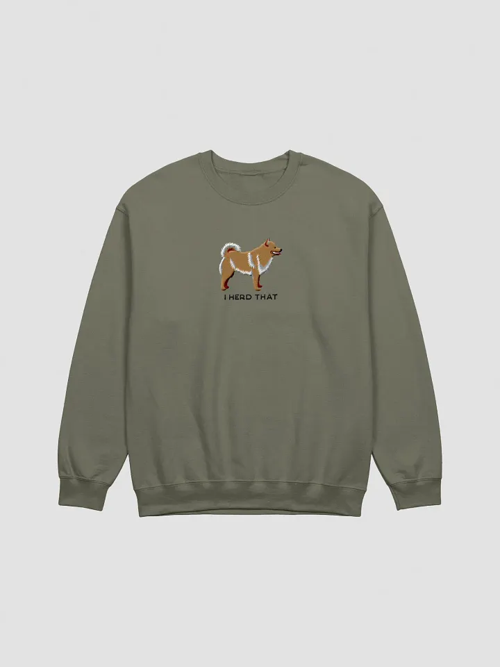 I Herd That Sweatshirt (Embroidered) of a Schipperke(Tan) product image (7)