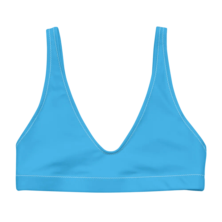Blue Recycled Padded Bikini Top product image (2)