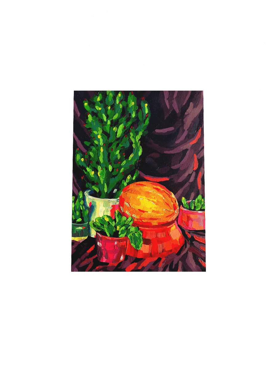 Eclectic Colorful Cacti Garden Poster product image (5)