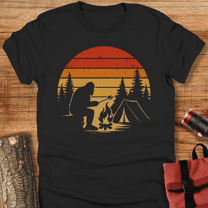 Bigfoot camping, Funny t-shirt, Unisex product image (1)