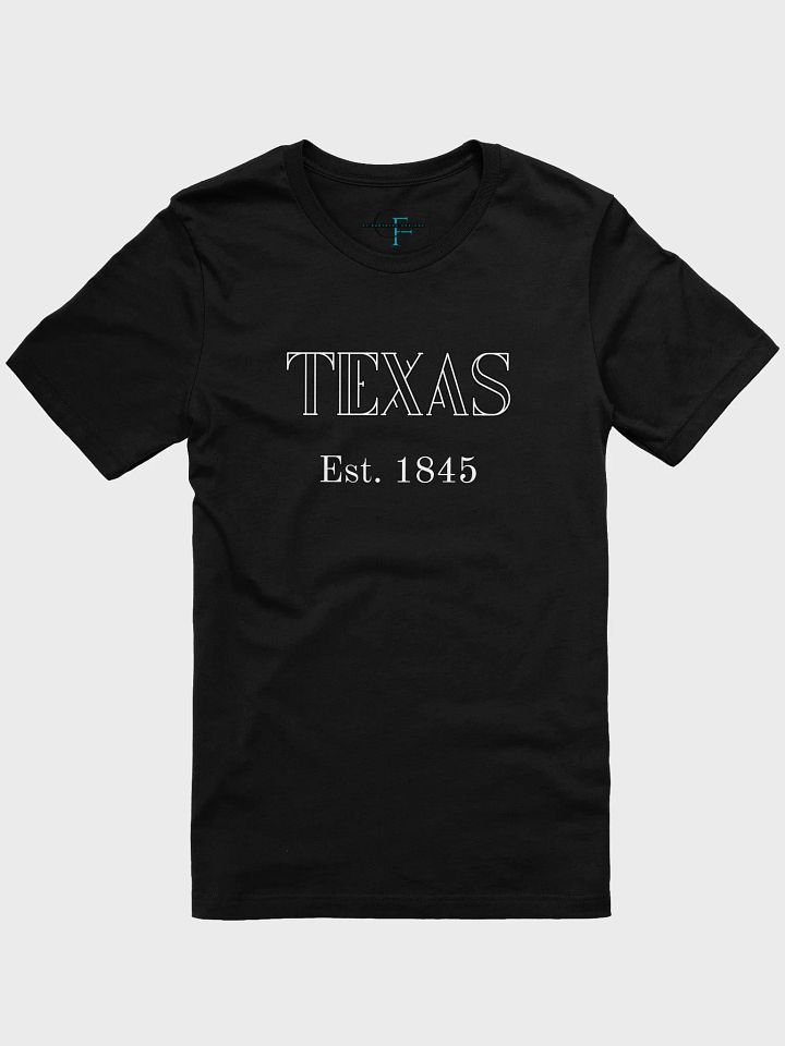 🤠 TEXAS Est. 1845 Vintage Style T-Shirt | Bella+Canvas Unisex Tee | Kompot Font product image (1)