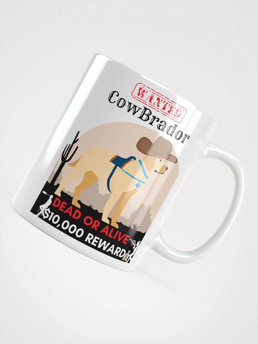 Wanted Cowboy Dog White Glossy Mug product image (11)