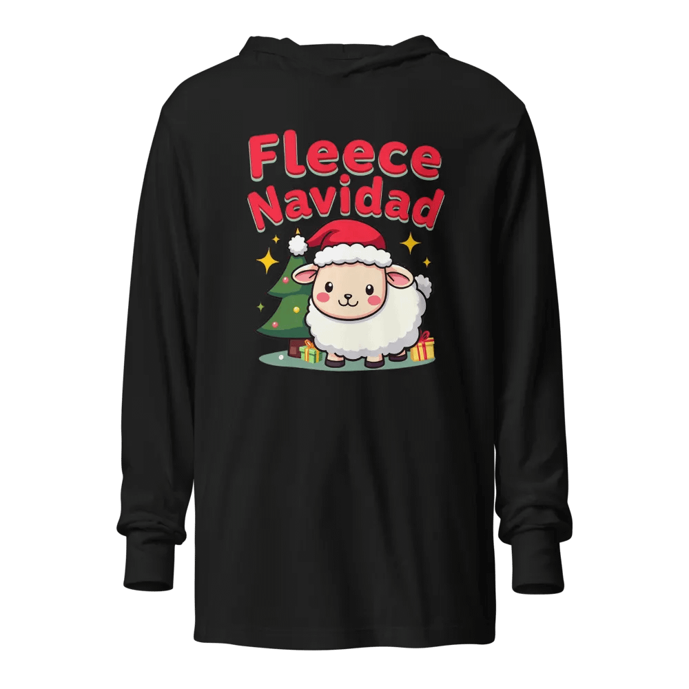 Fleece Navidad Sheep Santa Hat Hoodie product image (1)