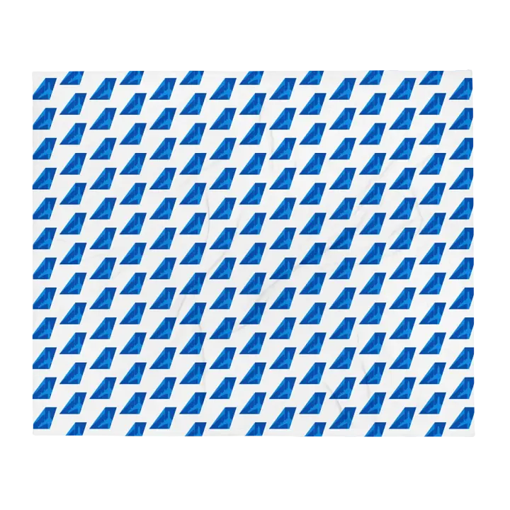 Economy-Class Flight Blanket - James Warren-Oliver Two-Tone Blue Tailfin product image (1)