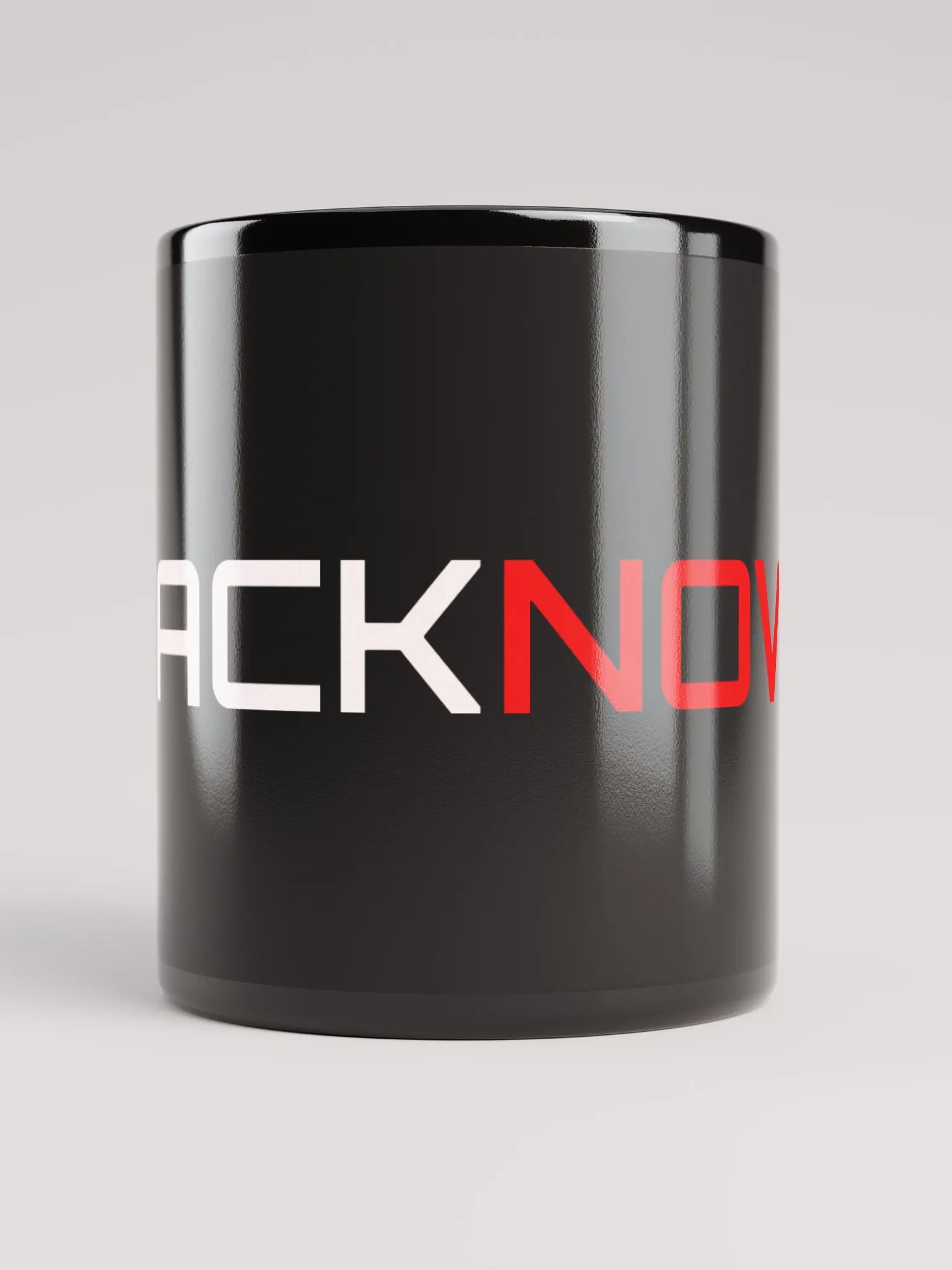 HACKNOW Black Glossy Mug product image (5)