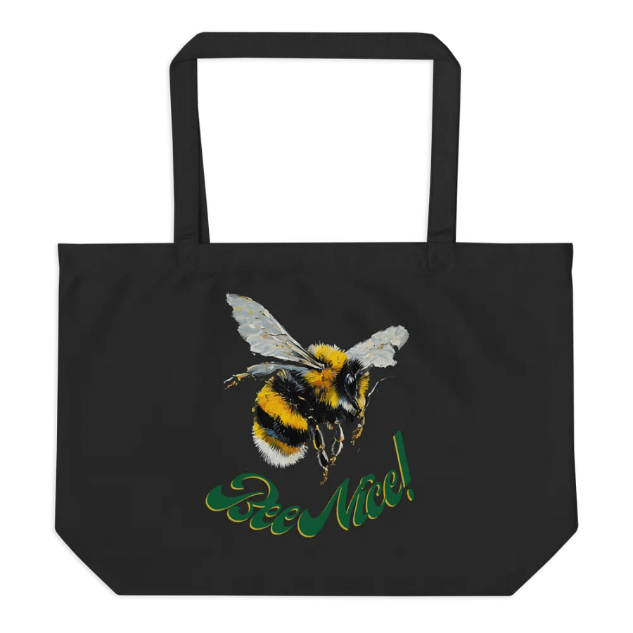 Bee Nice! Eco-Friendly Tote Bag product image (2)