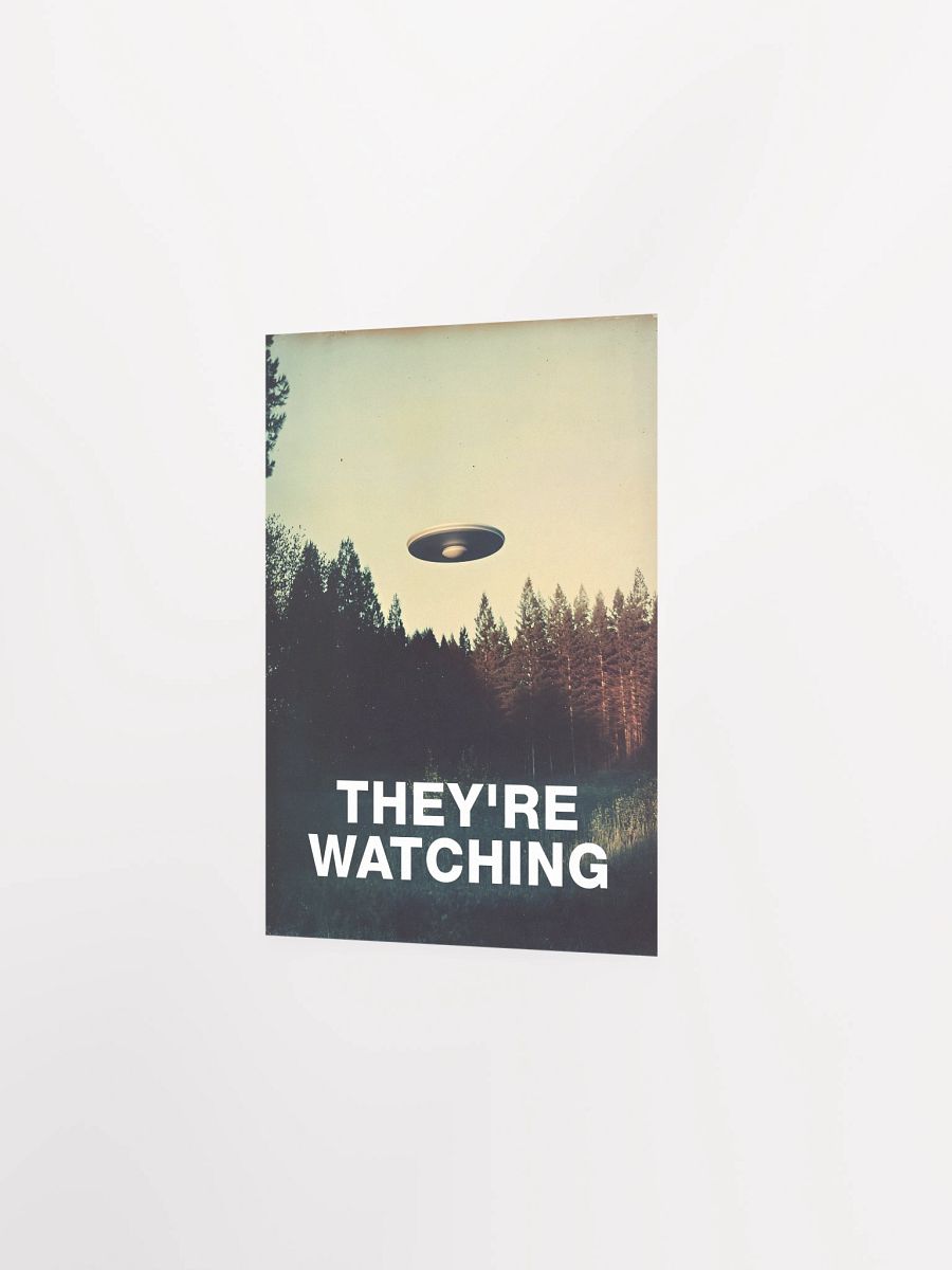 They're Watching/The X-Files poster, S09E06 2002 — sci-fi poster, movie art, I want to believe poster, space print, aliens wall decor product image (7)
