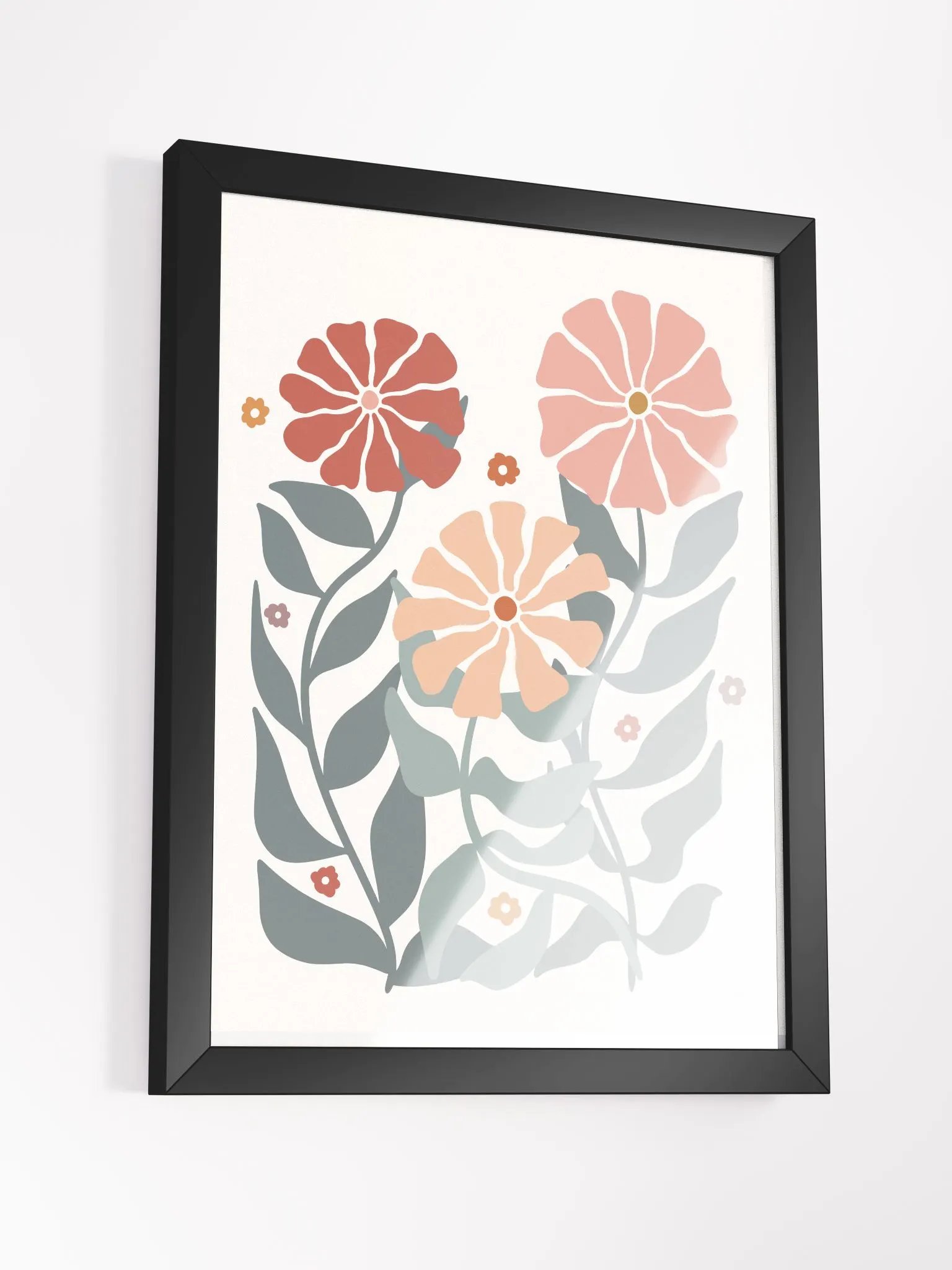 Soft Petal Symphony - Framed Poster product image (3)