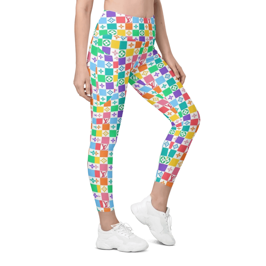 Leggings with Pockets – Luxury Logo Print for Sophisticated & High-End Style product image (5)