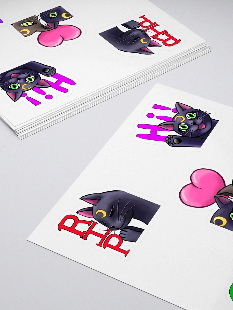 Kitty Emote Sticker Sheet product image (4)