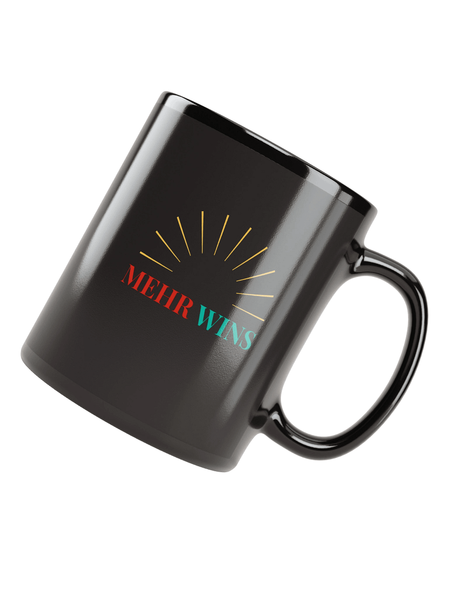 Mehr Wins - Black Mug (Style 4) product image (4)