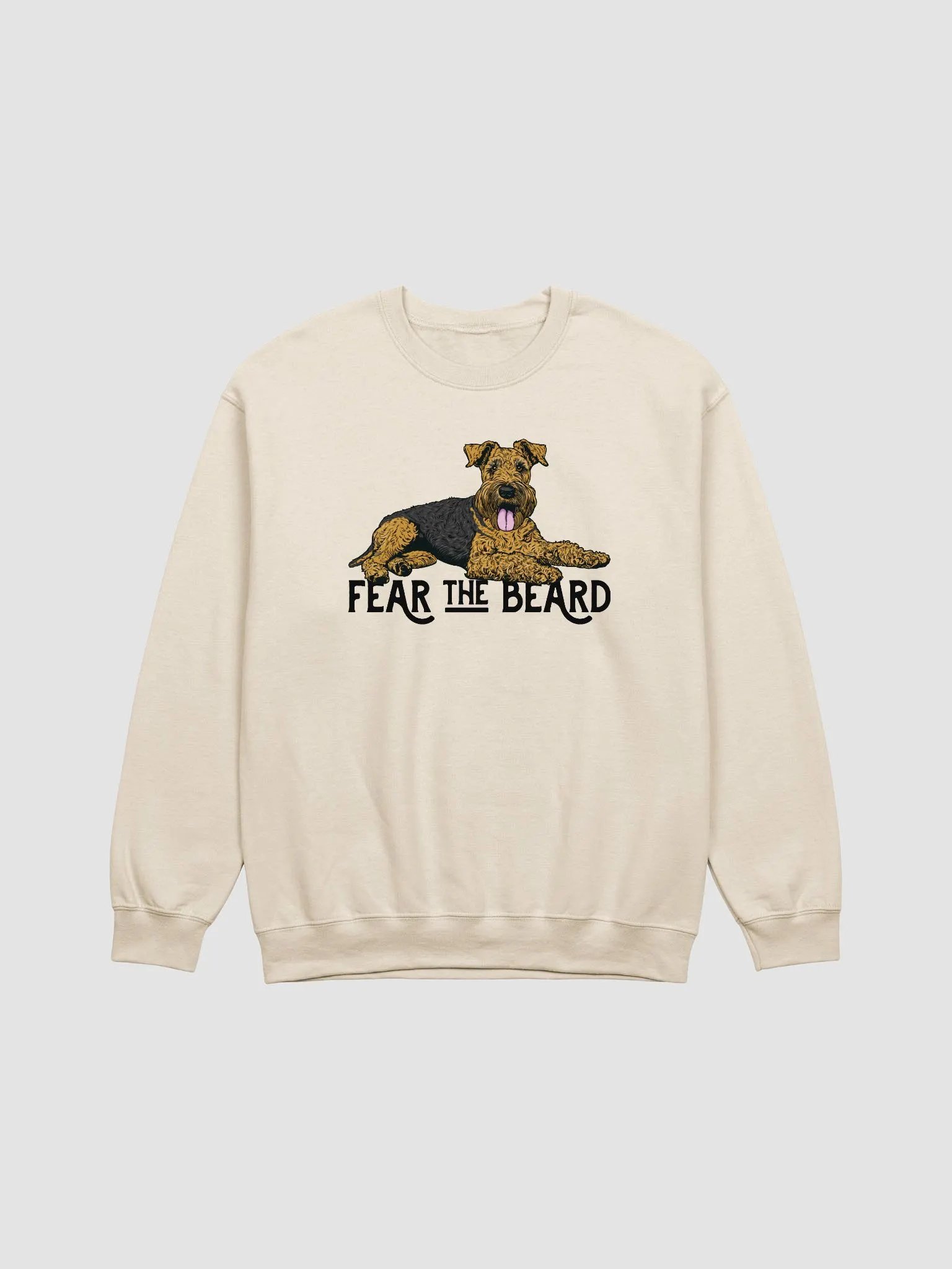 Fear the Beard Sweatshirt of an Airedale Terrier | Funny Shirt for Airedale Terrier Paw-rents product image (20)