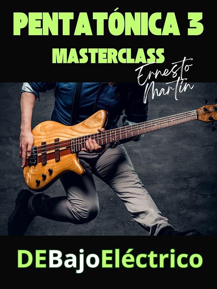 Pentatónica Menor fraseo para bajo de 4 cuerdas - Masterclass 3 product image (1)