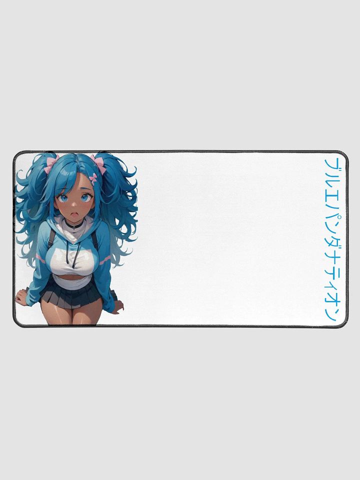 Surprised Blue Pigtails Desk Mat product image (1)