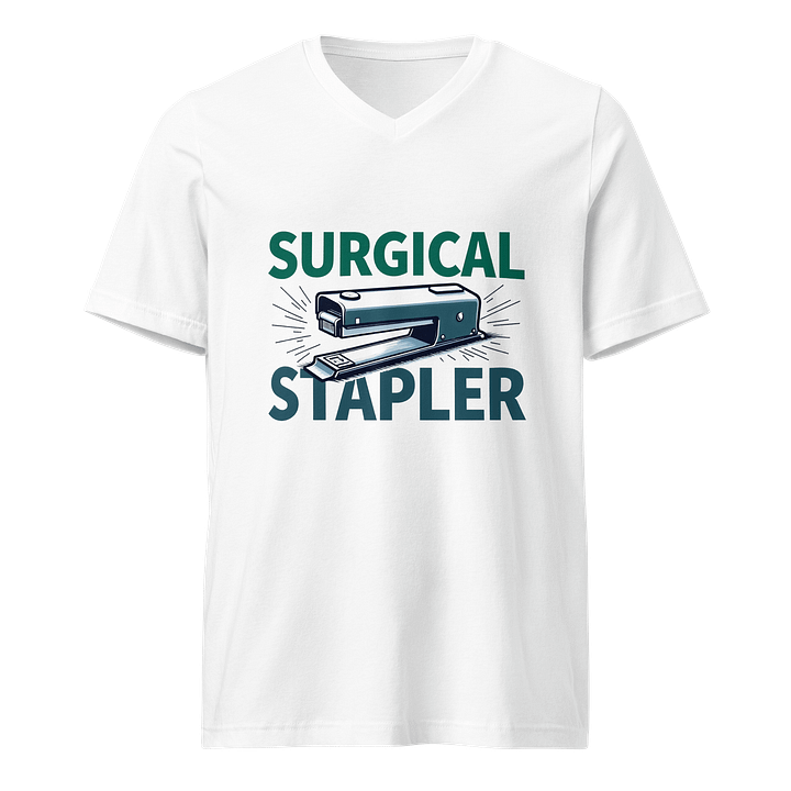 Surgical Stapler Enthusiast V-Neck Tee product image (1)