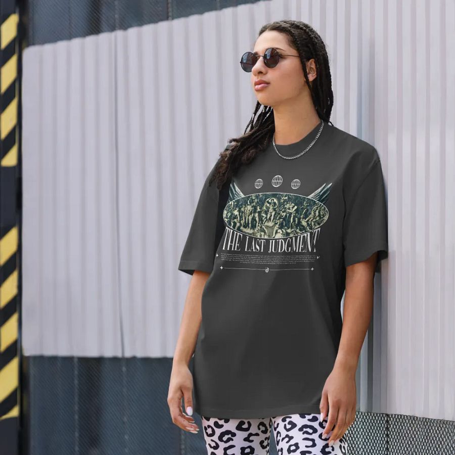 Judgment Day - BUIII Remix Premium Oversized Faded T-Shirt - Black product image (8)