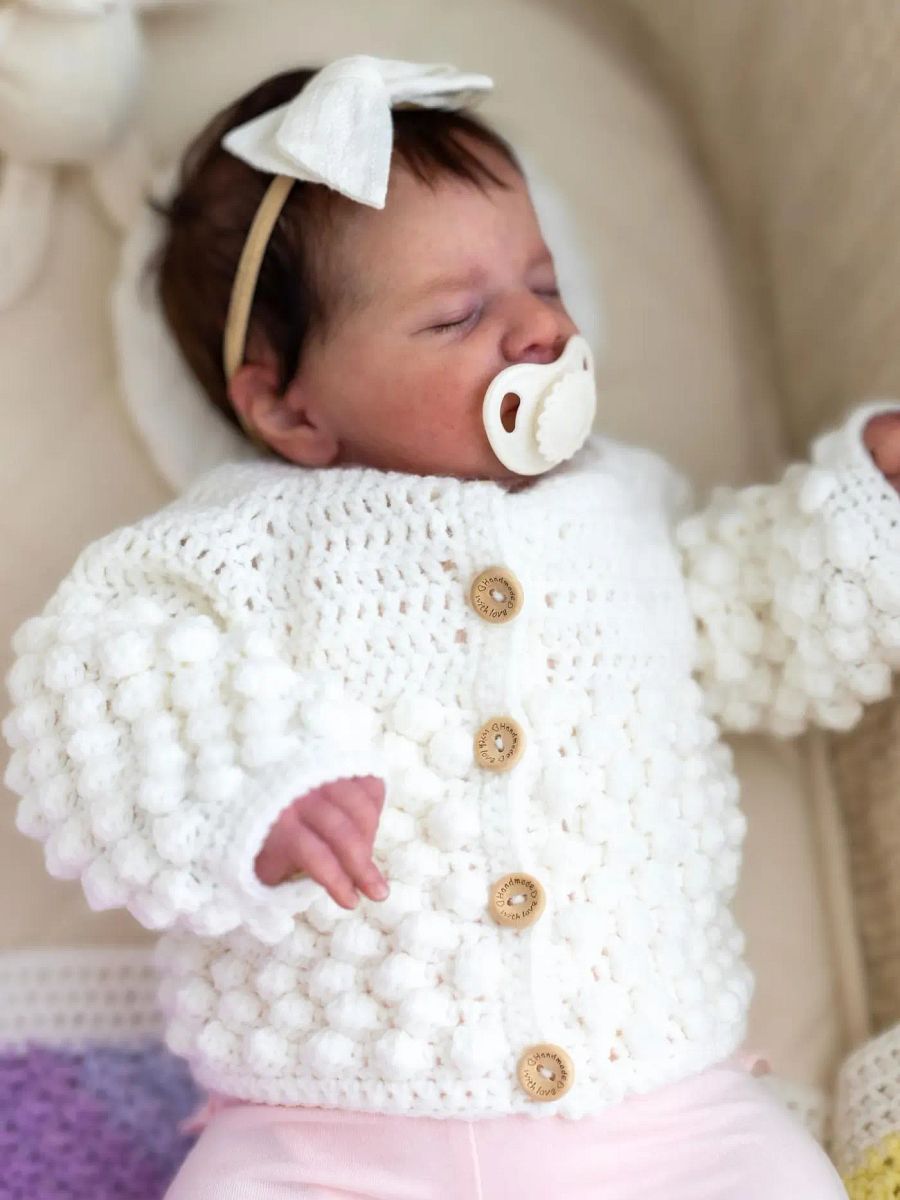 Crochet Pattern: Bobble Baby Cardigan product image (7)