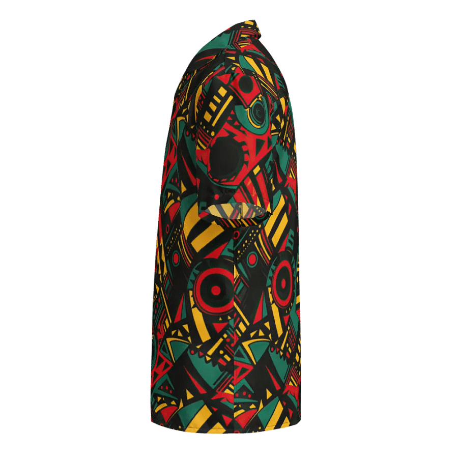 Heritage Breeze: African Black History Month Button-Down Shirt product image (4)