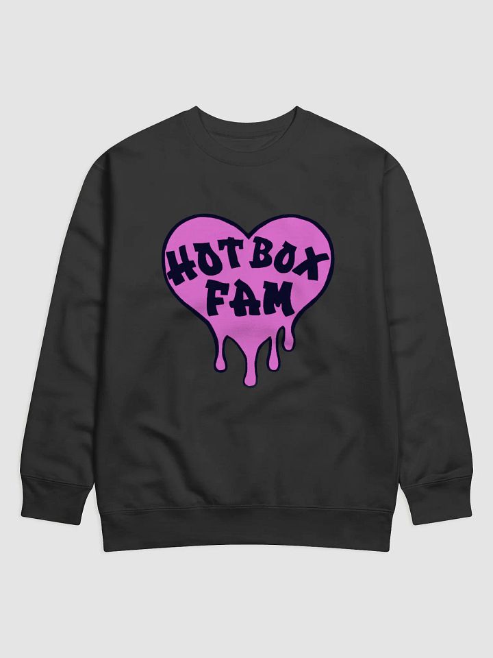 UNISEX HOT BOX FAM SOLID PINK LOGO SWEATSHIRT product image (1)