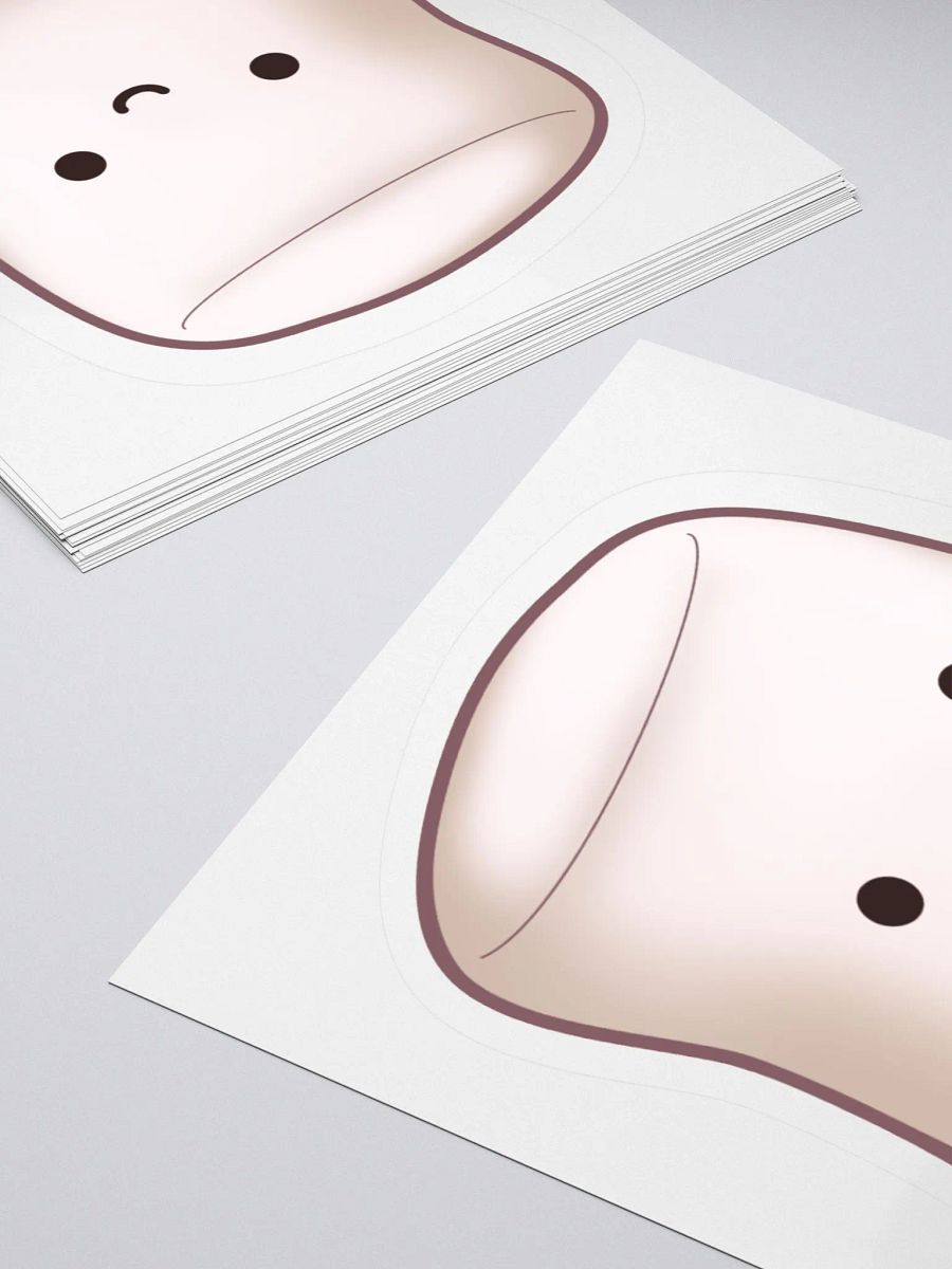 Kawaii Marshmallow Kiss Cut Stickers product image (7)