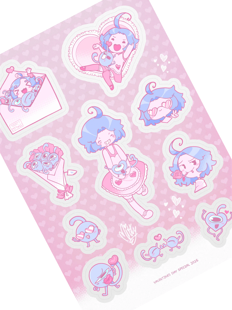 Valentines Day 2025 Special! Set #1 - Sticker Sheet