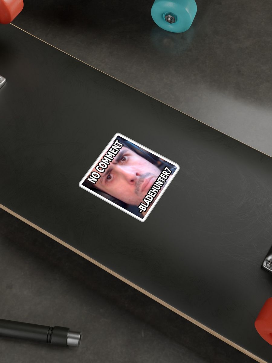 (BUNDLE 4 PACK) No Comment Bladehunter7 Sticker 3” x 4” product image (3)
