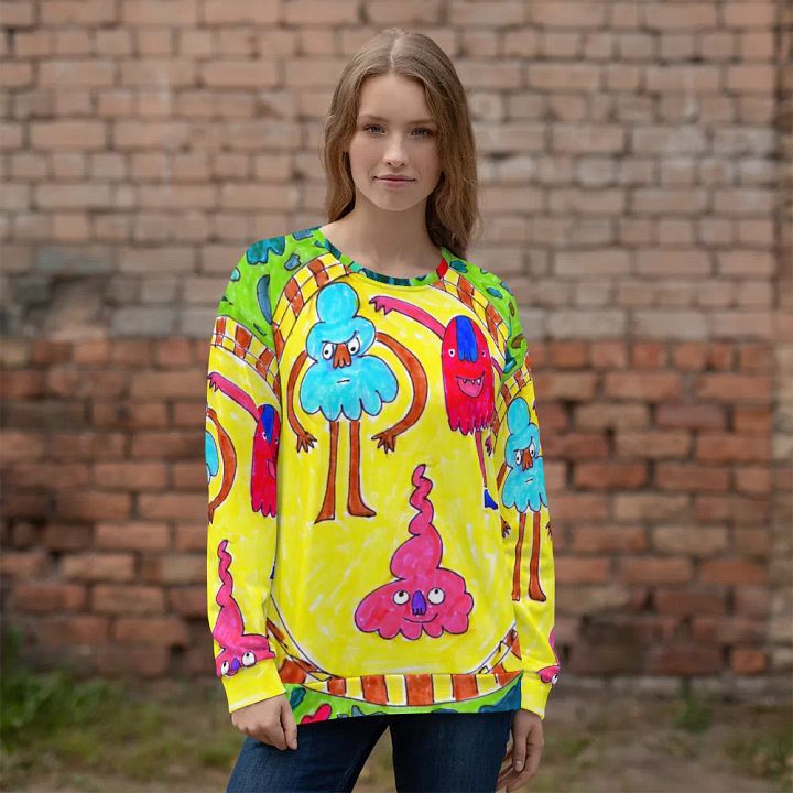 Abstract Doodle Folk Unisex Sweatshirt product image (2)