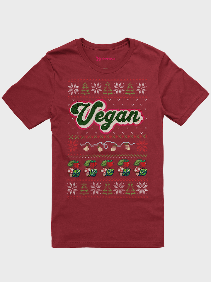 Retro Vegan Ugly Sweater Classic Tee product image (1)