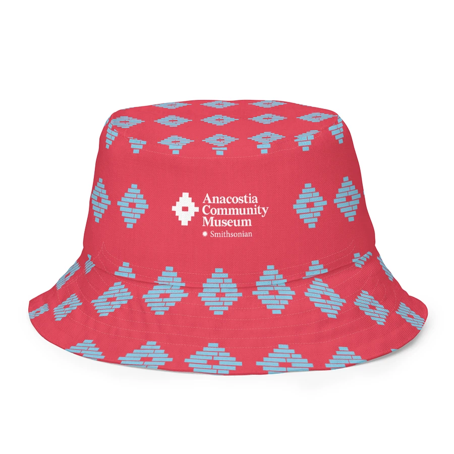 Anacostia Community Museum Reversible Bucket Hat (Red/Blue) Image 4