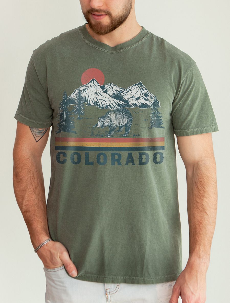 A Black Bear in Colorado Tee | Retro-Style Western T-Shirt for Travel and Road Trips product image (19)