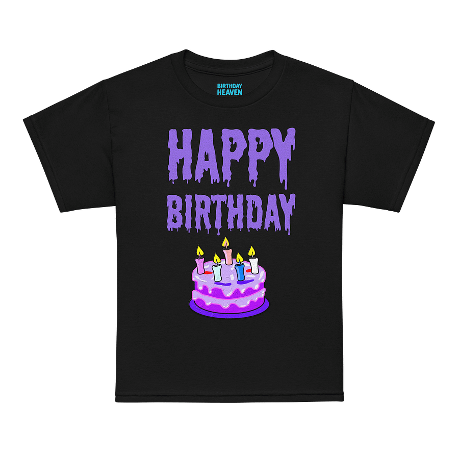 Happy Birthday (Cake With Candles) T-Shirt For Kids product image (11)