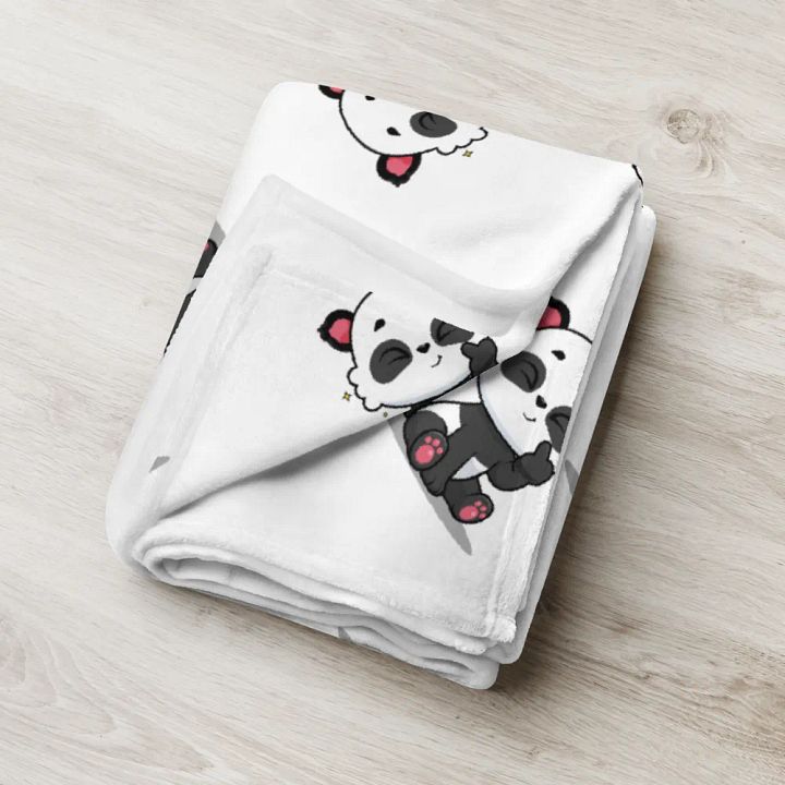 Panda Party Throw Blanket product image (2)