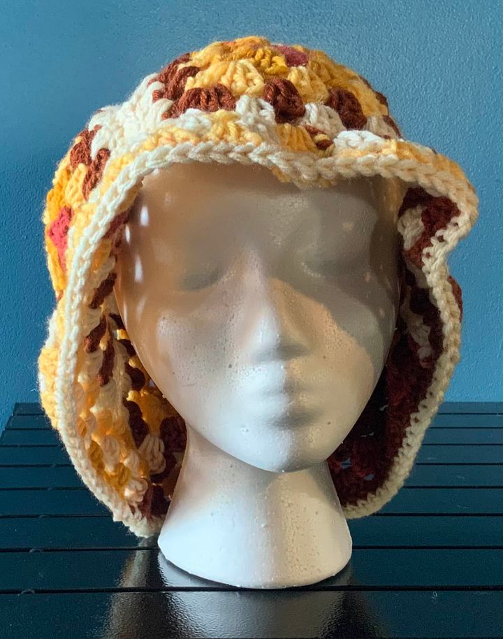 Autumn Granny Square Bucket Hat product image (1)