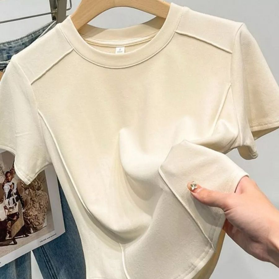 Slim T-shirt Skinny Woman Clothes New Harajuku top for Women Girl product image (4)