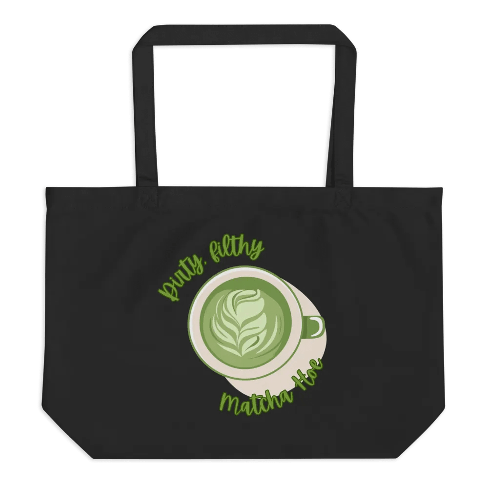 Dirty, filthy matcha tote product image (1)