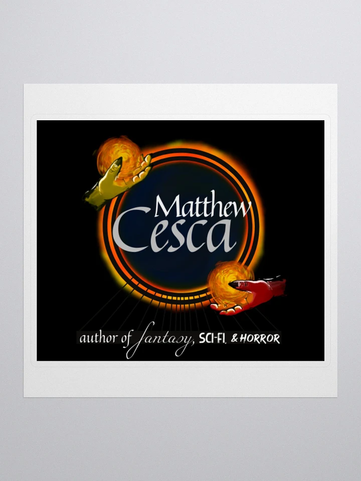 Matthew Cesca Black Author Logo Sticker product image (1)