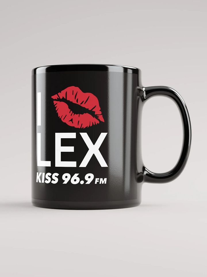 I KISS LEX Black Ceramic Mugs ( 2 Sizes ) product image (1)