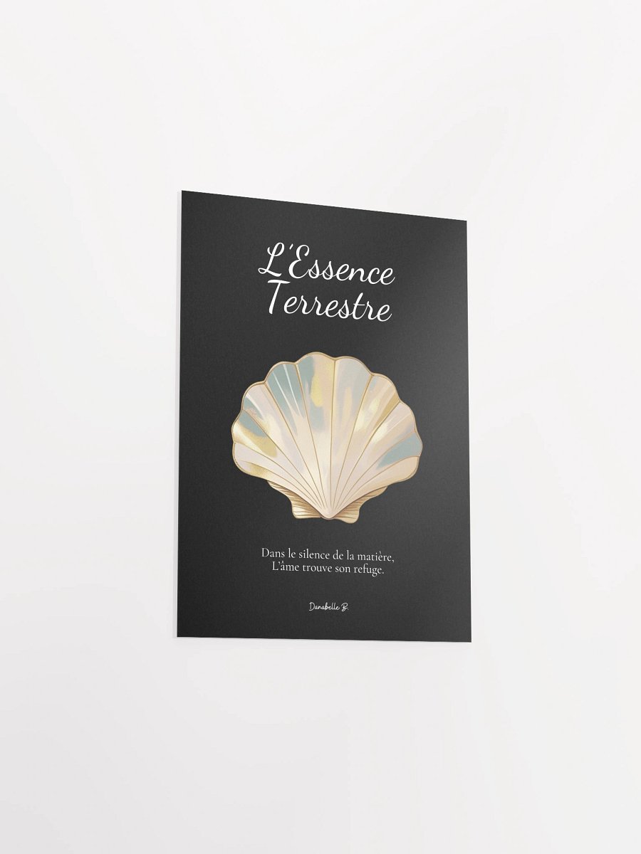 Poster artistique - Coquille Saint-Jacques - L'Essence Terrestre - Cadeau Déco Energie Vibratoire product image (3)