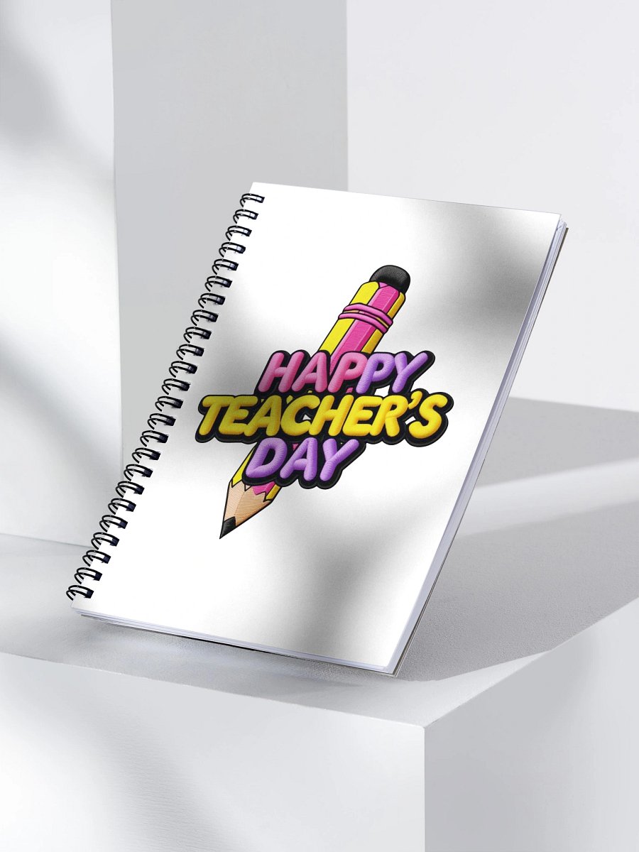 Vibrant 3D Happy Teacher's Day Notebook product image (3)