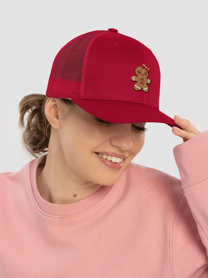 Gingerbread Girl Embroidered Retro Trucker Hat product image (2)